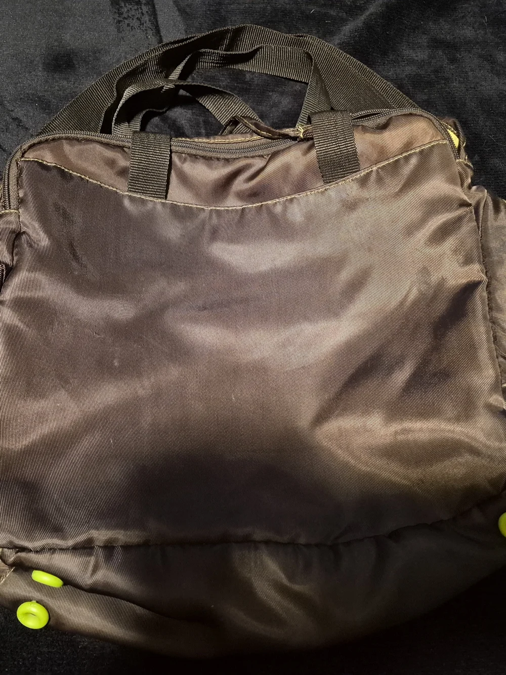 Fisher-Price Fastfinder Messenger Diaper Bag Brown & Green